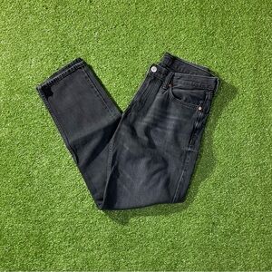 H&M Men’s Relaxed Fit Black Washed Denim Jeans